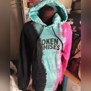 NWOT Broken Promises Three Color Hoodie